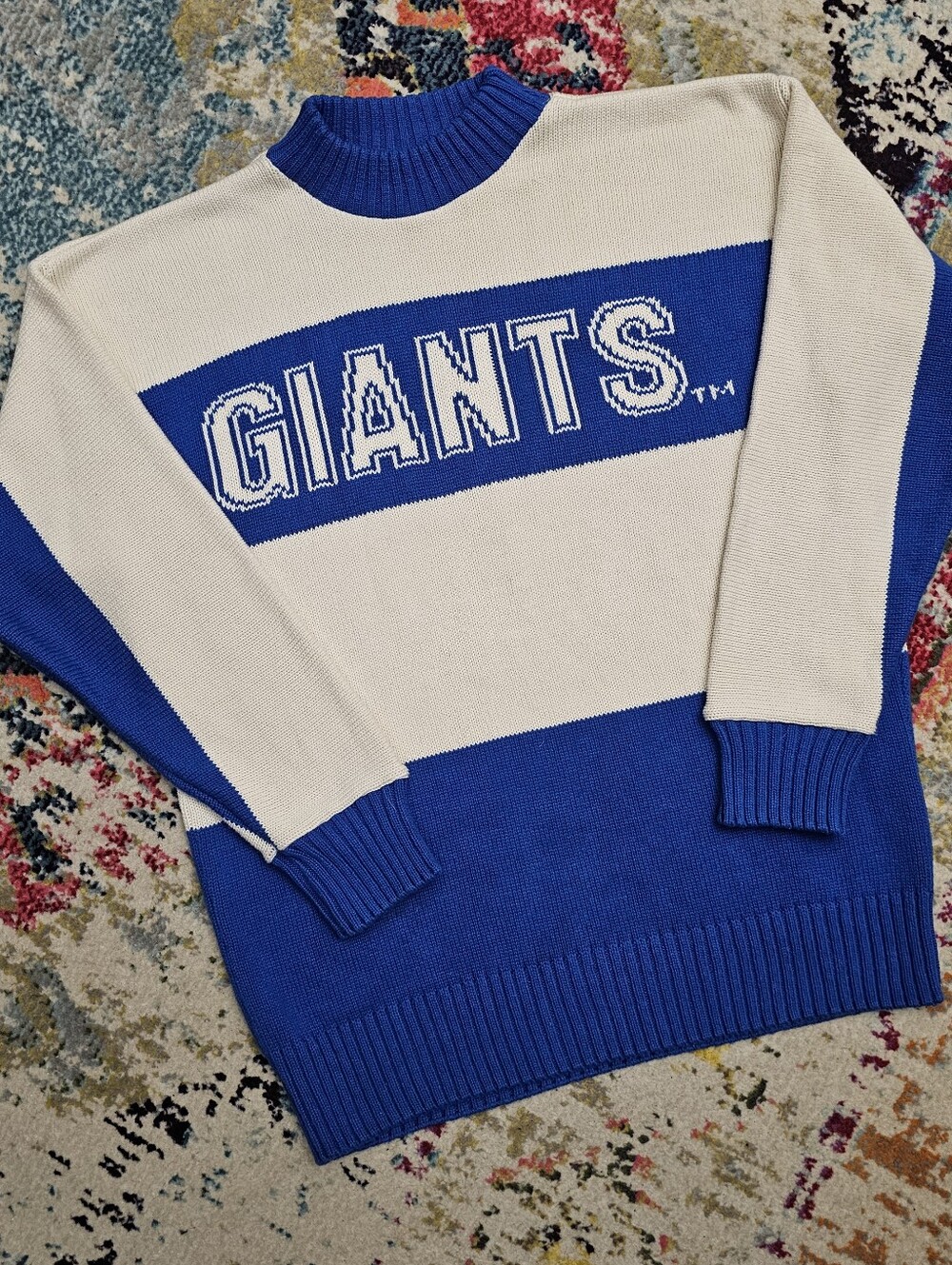 VTG 90s All Apparel NFL New York Giants Mens Large Crewneck Sweatshirt USA Made